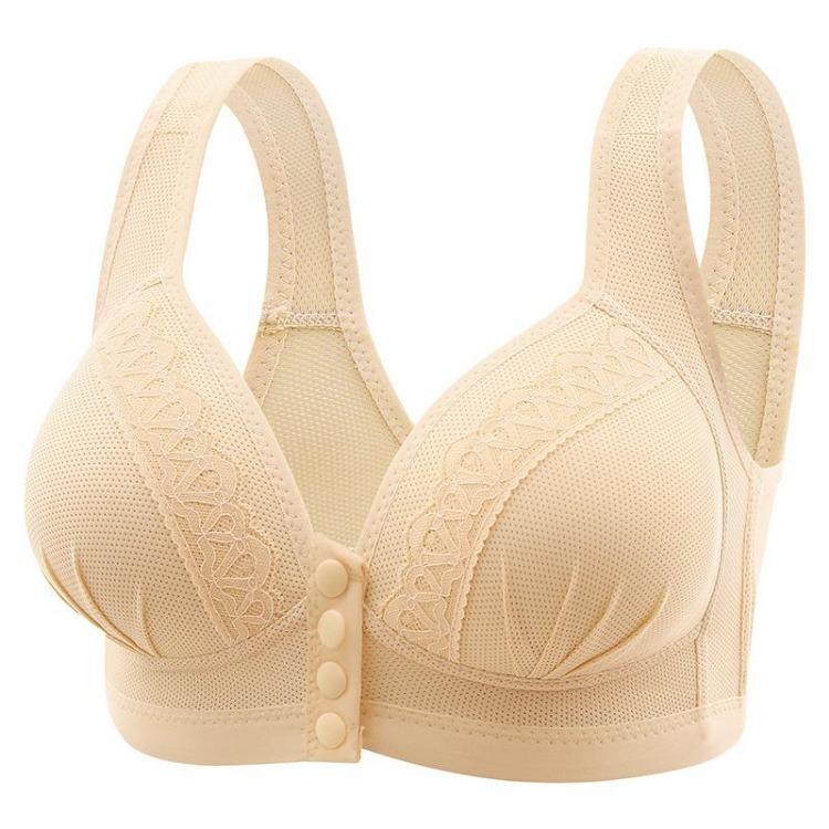 Large Size Breathable Adjustable Ladies Bra Push Up Beautiful Back Thin Section Without Steel Ring Breastfeeding Mom Underwear