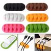 Wire Cord Lead Drop Clips USB Charger Holder Organizer Desk Cable Storage