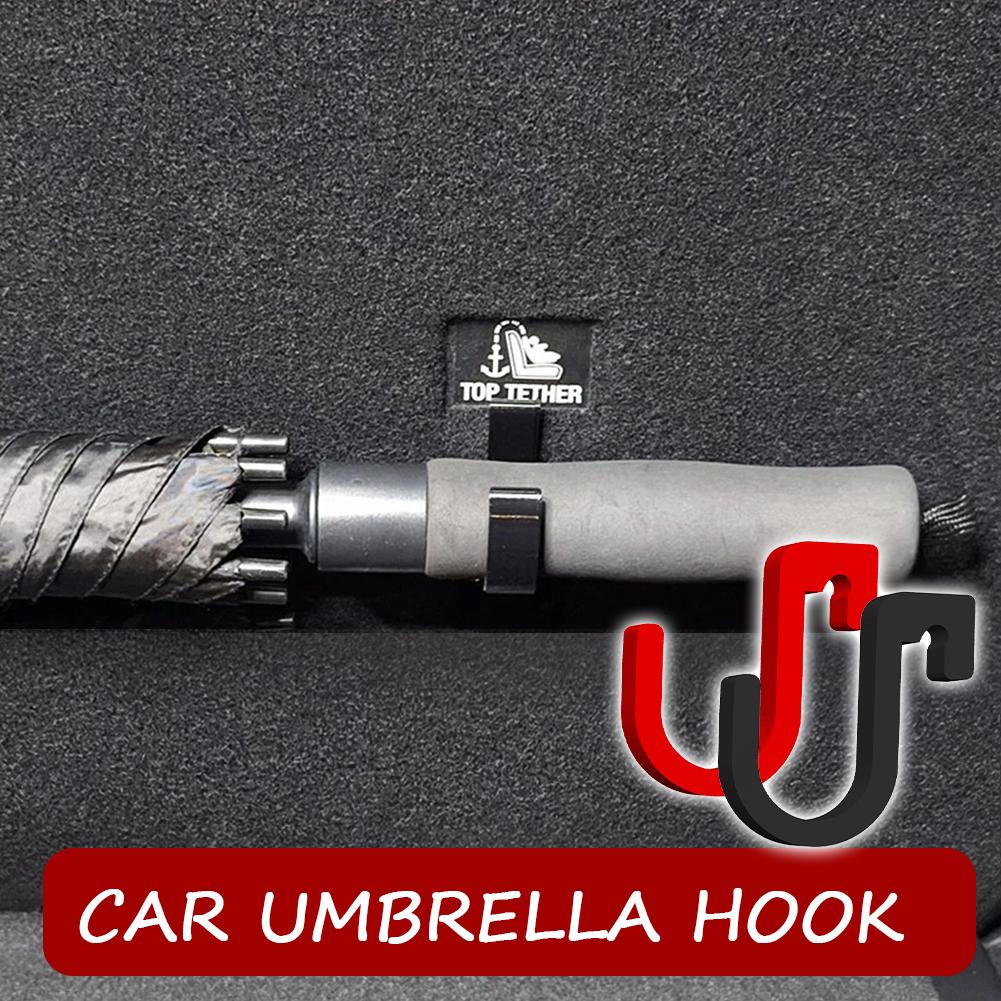 2PCS Car Umbrella Hook Car Trunk Hook Universal Car Trunk Umbrella Holder Universal Trunk Hooks Umbrellas Mount Organizer Holder
