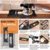 Door Hinges Jig Door Hinge Routing Jig Door Hinge Mortiser Kits Template for 2-1/2inch-6inch Length 1-3/8 to 2-1/2