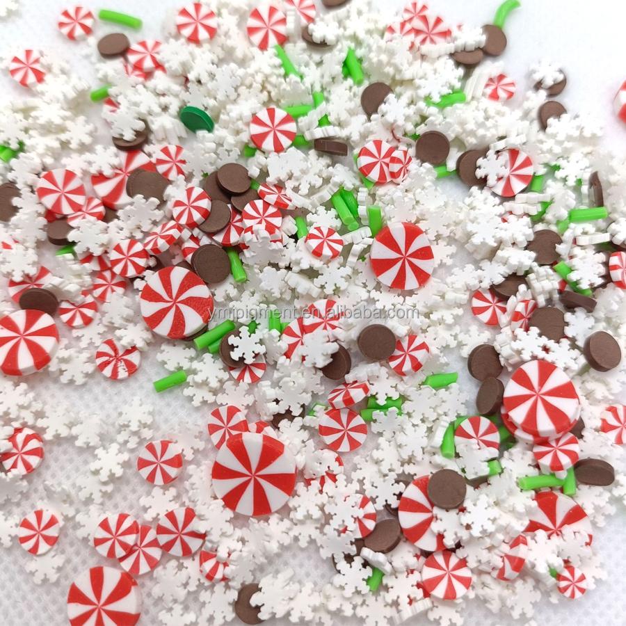 5mm Fruits Shape Christmas Halloween Sprinkles Polymer Clay Slices for Nail Slime Epoxy Resin Craft Diy
