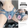 Linlin Ting Women's Low Waist Open Crotch Ripped Denim Lingerie Shorts - Sexy Nightclub Temptation Wear