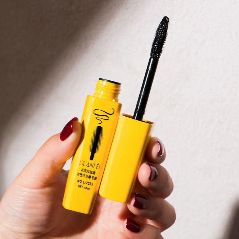 Lilanfei Suya Dayanıklı Kıvırıcı Maskara: Bulaşmaya Dayanıklı, Uzun Süre Kalıcı, Yoğun, Uzun Kirpikler İçin Ultra İnce Formül