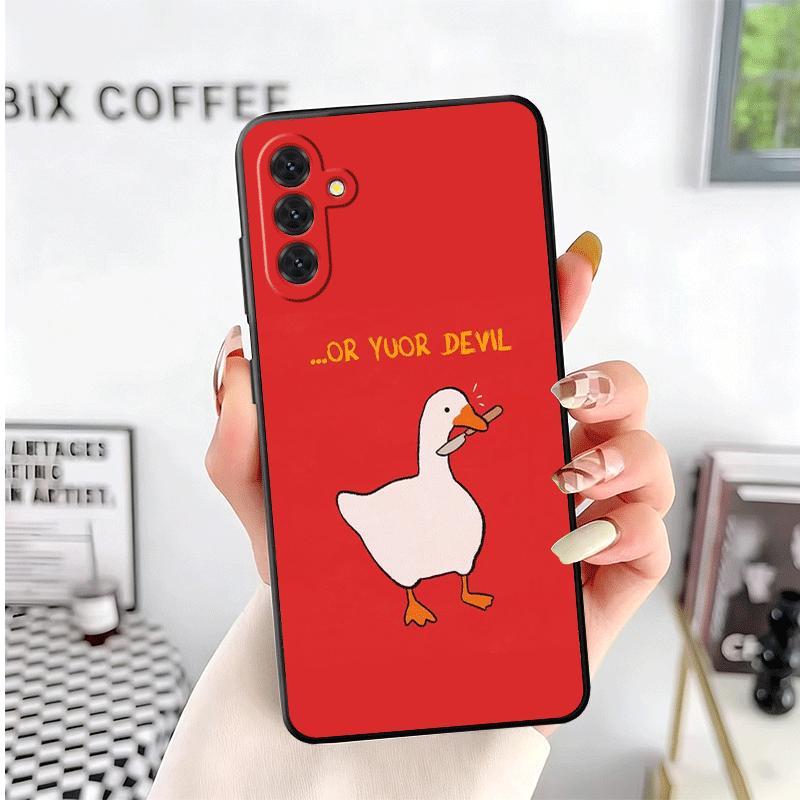 Funny Cartoon Goose Game Soft Phone Case for Samsung A17 A37 A57 A16 A26 A36 A56 A15 A25 A35 A55 A14 A24 A34 A54 A13 A23 A33 A53