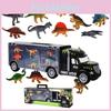 Dinosaur Transport Truck Toy Large Head And Portable Container Cross-border Bestseller