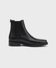 Firenze Atelier [Vibram] Minimal Semi-Square Line Chelsea Boots 7430 [Fg Black]