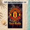 Beach TowelManchester United Custom Name Text Personalized Soft Towel for Beach Pool Indoor Home Decor Gift