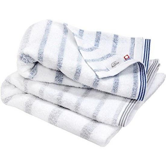Imabari Towel Bath 2-Piece Set Soft Instant Absorption Quick Dry Indoor Drying 100 Cotton Made Japan Certified Hiorie Mist (Assorted 2 Colors 01)