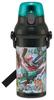 Skater Plastic Water Bottle 480ml Opening and Closing Antibacterial Lightweight Antibacterial Treatment Made In Japan Shinkalion World Boys PSB5SANAG