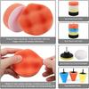 3" Sponge Foam Drill Polishing Cone Ball Pad Kit Bendable Washable Reusable Car Hub Waxing Buffing Wheel Polisher