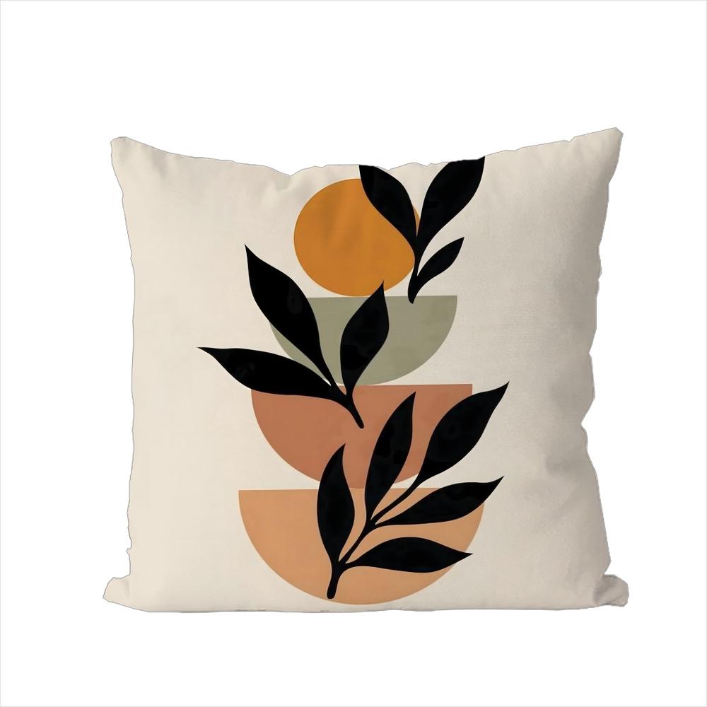 Trend Rustic Geometric Floral Pillow Case For Car Sofa Decorative Home Doublesided Print Plush Square Throw Pillow Cushion Cove