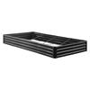 Metal Raised Garden Bed, 2.4 X 1.2 X 0.3 M Outdoor Galvalume Planter Garden Box, Open Bottom Design, Large Planter Raised Bed for Growing Vegetables,