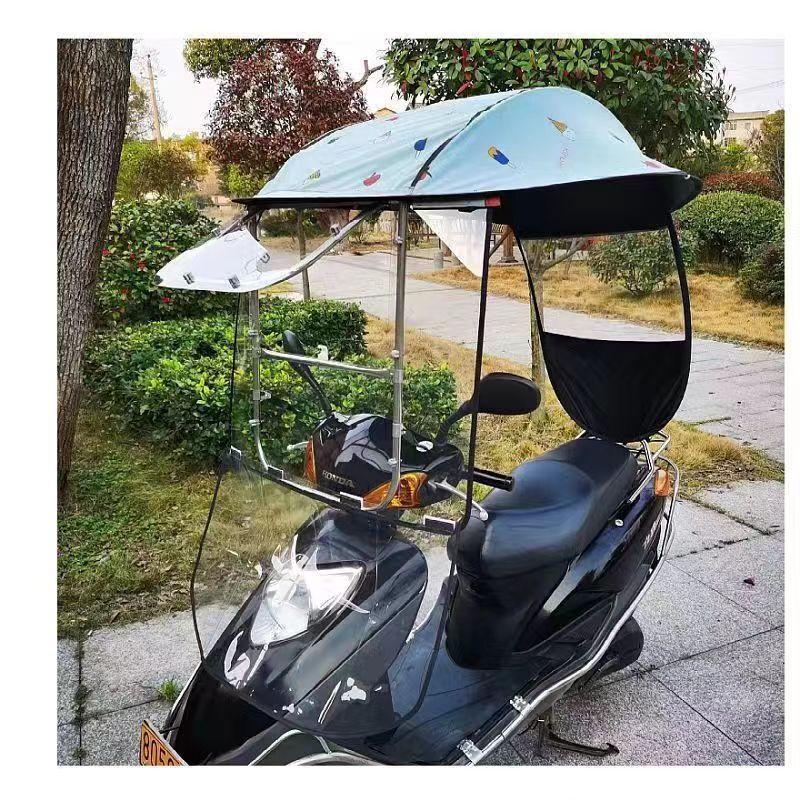 Stříška proti dešti pro elektromobil