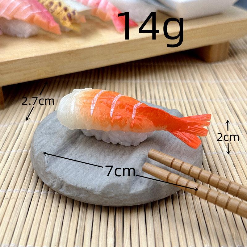Symulacja 3d Model Sushi Zabawki do gotowania Japońskie jedzenie Sushi z łososiem Kulka ryżowa Symulacja Model jedzenia Rekwizyty wystawowe Brelok Biżuteria