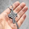 Celtic Knot Cross Stainless Steel Men Women Necklaces Pendants Chain Gothic Punk Trendy Amulet Jewelry Creativity Gift Wholesale