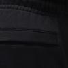 Nike Flight Fleet Solid Logo Print Drawstring Cuffed Casual Pants Men Bottoms Black FV7251-010