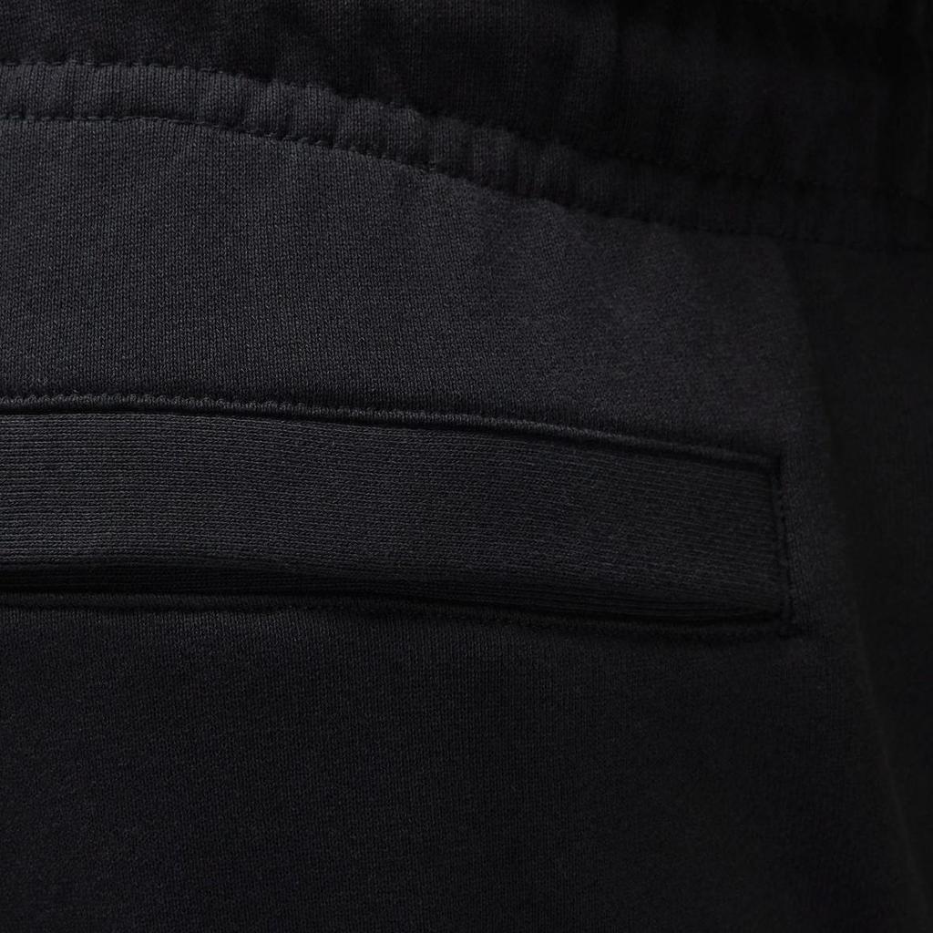 Nike Flight Fleet Solid Logo Print Drawstring Cuffed Casual Pants Men Bottoms Black FV7251-010