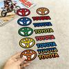 FOR TOYOTA TRO GR All Purpose Reflective Waterproof Scratch Blocker Decal Car Bike Helmet Cup Refrigerator Decorative Stickers
