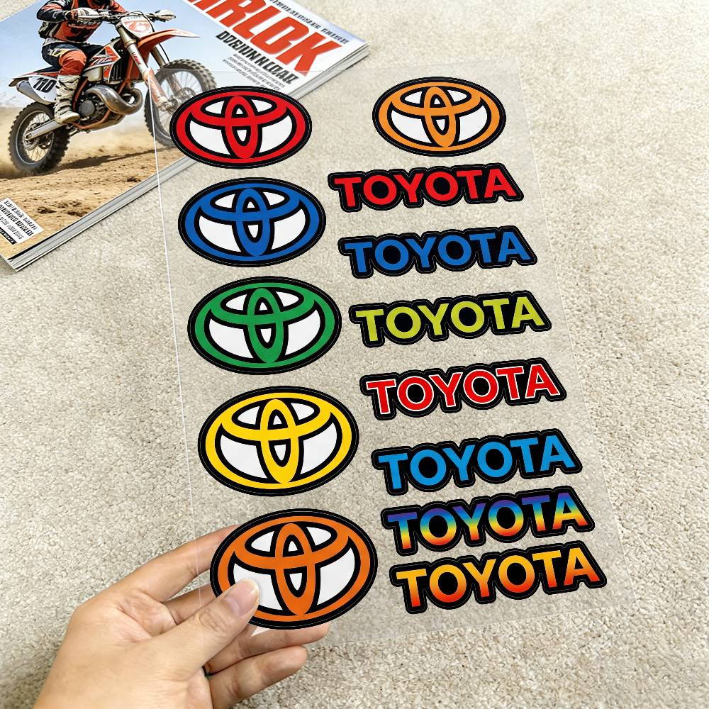 FOR TOYOTA TRO GR All Purpose Reflective Waterproof Scratch Blocker Decal Car Bike Helmet Cup Refrigerator Decorative Stickers