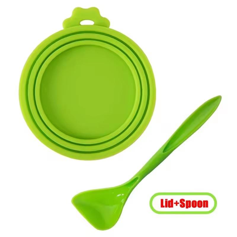 3 In 1 Reusable Food Storage Keep Fresh Tin Cover Cans Cap Pet Can Box Cover Silicone Can Lid Hot Kitchen Supply Mould Proof Hot
