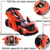 1/32 Koenigsegg Jesko Toy Cars Model Orange Alloy Collectibles Die-cast Vehicles with Sound and Light