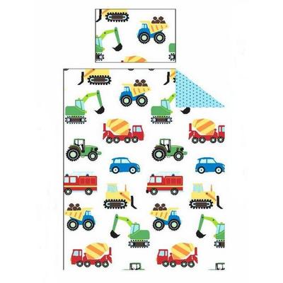PriceRightHome Childrens/Kids Trucks & Transport Duvet Cover Set