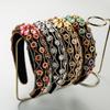 European & American Baroque Rhinestone Velvet Headband: Elegant Wide-Edge Sparkle Hair Accessory for Women