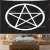 Hippie Pentagram Wiccan Wall Tapestry Moon Celtic Altar Cloth Occult Witchcraft Tapestry Aesthetic Tarot Divination Tapestries