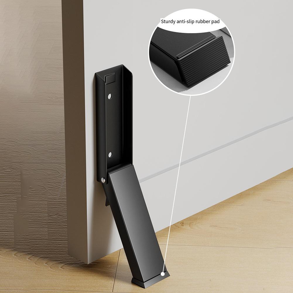Foot Operated Door Stop Door Stop For Offices Indoor Outdoor Door Stop Rubber Anti-Slip Head Stainless Steel Material