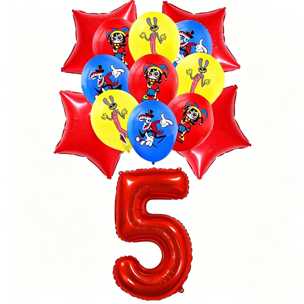 Cartoon Amazing Circus Theme Birthday Party Decorations Cute Balloons Plates Banner Tableware Set for Baby Shower Party Favors