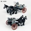 Jinzhi Royal Carriage, Horse Robe, Gun Barrel, Prisoner Cart Series, Small Particle Assembled Model Building Block Toy