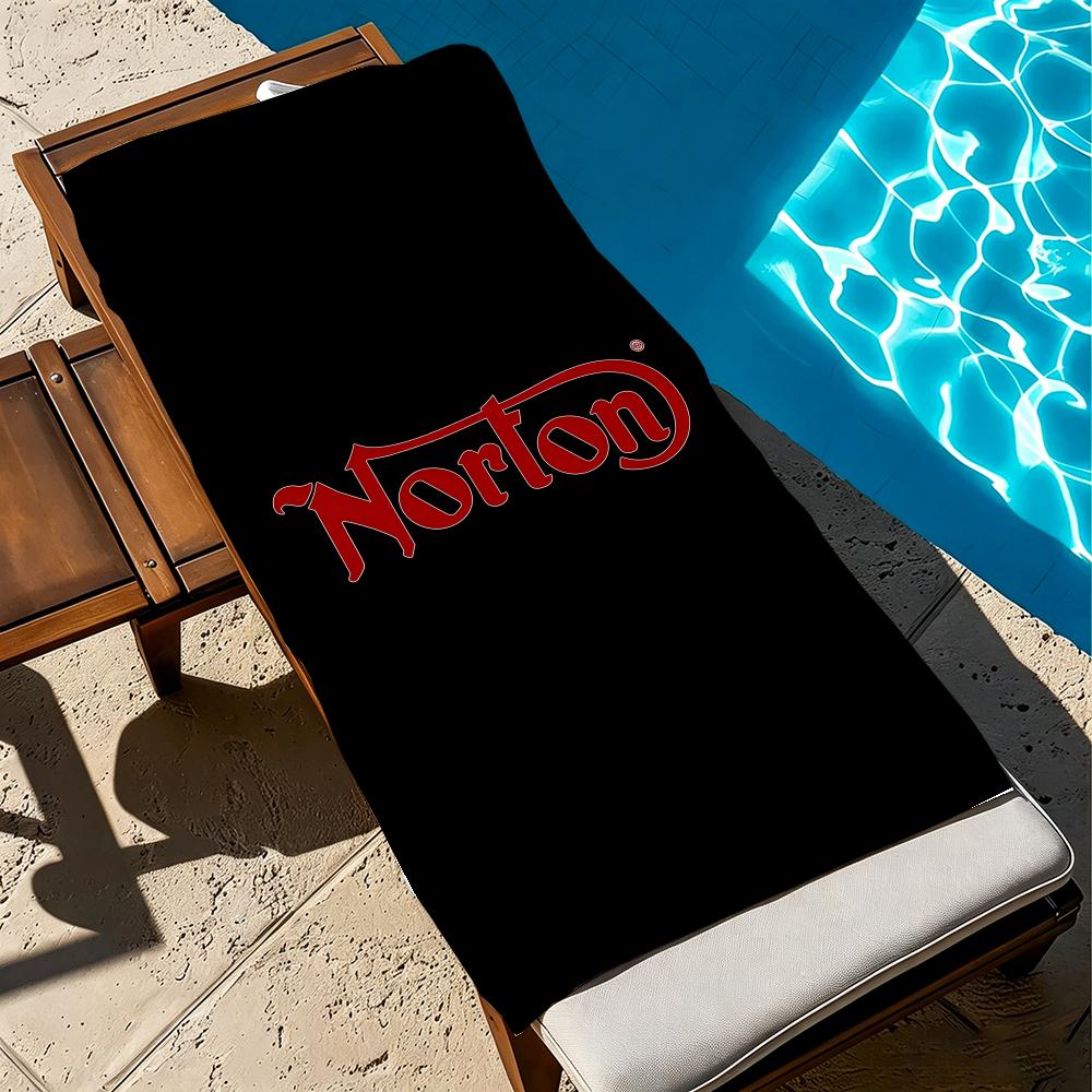 N-Nortonmotorcycles-S Towel Microfiber Beach Towel, Quick-Dry, Sand-Free, Ultra-Fine Fiber, Super Soft.