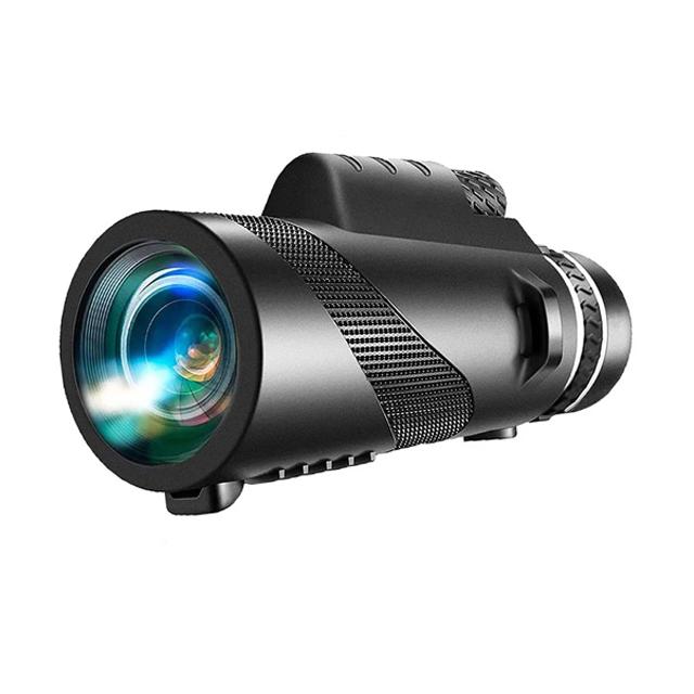 Telescópio monocular poderoso zoom 80x100 hd, binóculos portáteis, telescópio de longo alcance, caça, acampamento com tripé, clipe de telefone