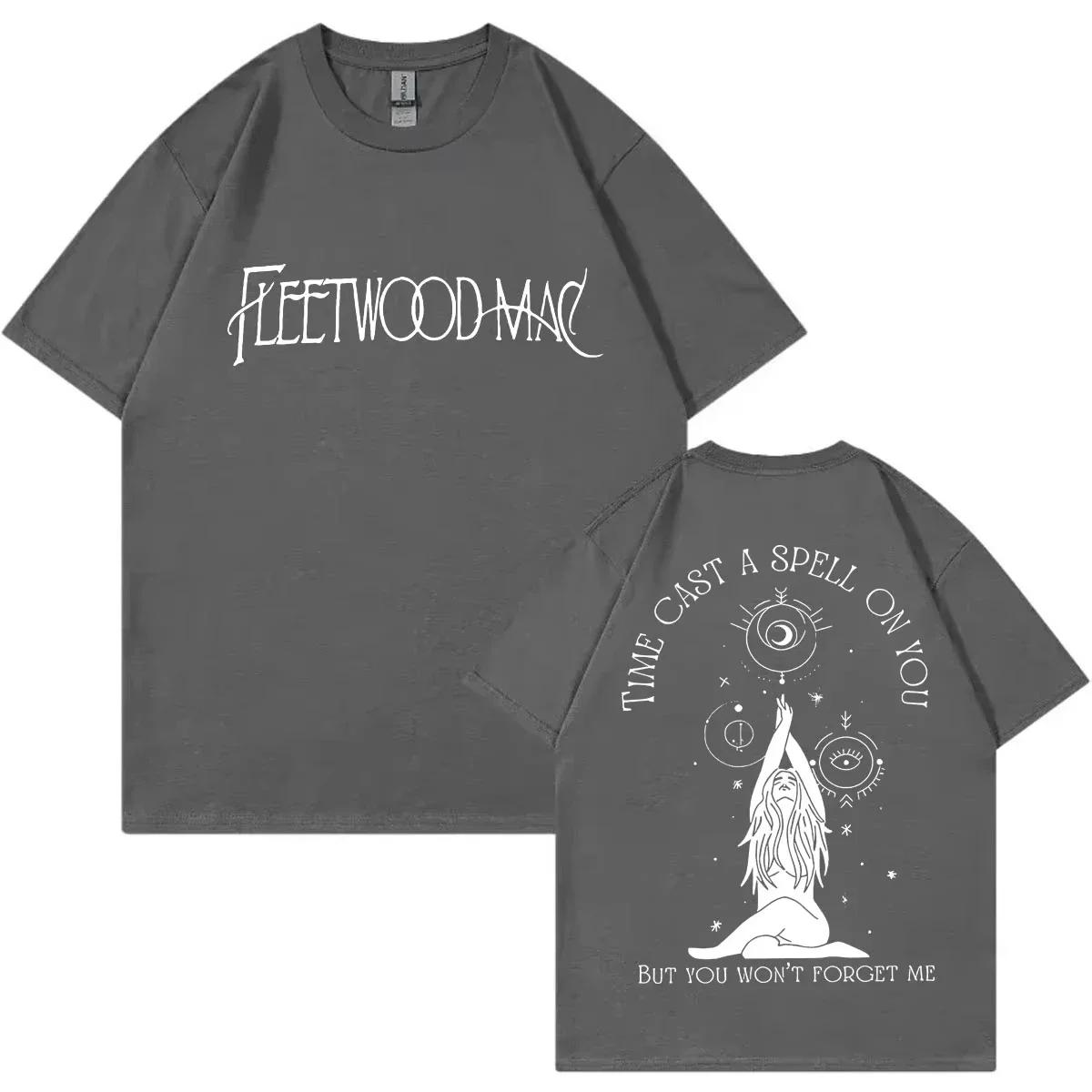

Fleetwood Mac Band Tour 2026 Double Sided Graphic T Shirts Fashion Trend Vintage T-shirts Men Women Rock Hip Hop Oversized Tees XXXL білий
