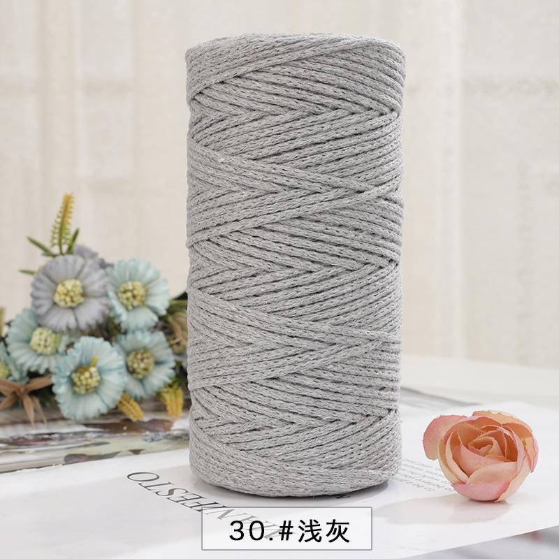 150g/150m 2mm Round Strand Hollow Yarn,European Hook Bag Core Diy Thread,Many Colors,Hand-knitted Crochet Matching Crocheting
