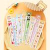 8Pcs Cartoon Magnetic Ruler Set Bendable Drawing Ruler Measuring Tool For Kid Student Art Craft Project Scrapbooking