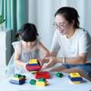 Building Block Toys Pyramid Building Blocks Set Rainbow Tower Stack Toy Pyramid Block Rhombus Toys