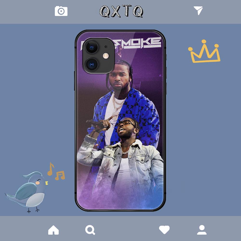 Pop Smoke Hülle für iPhone Samsung Galaxy Redmi Note S 17 16 15 14 13 20 24 25 54 Pro Max Ultra Fe Hartglasabdeckung