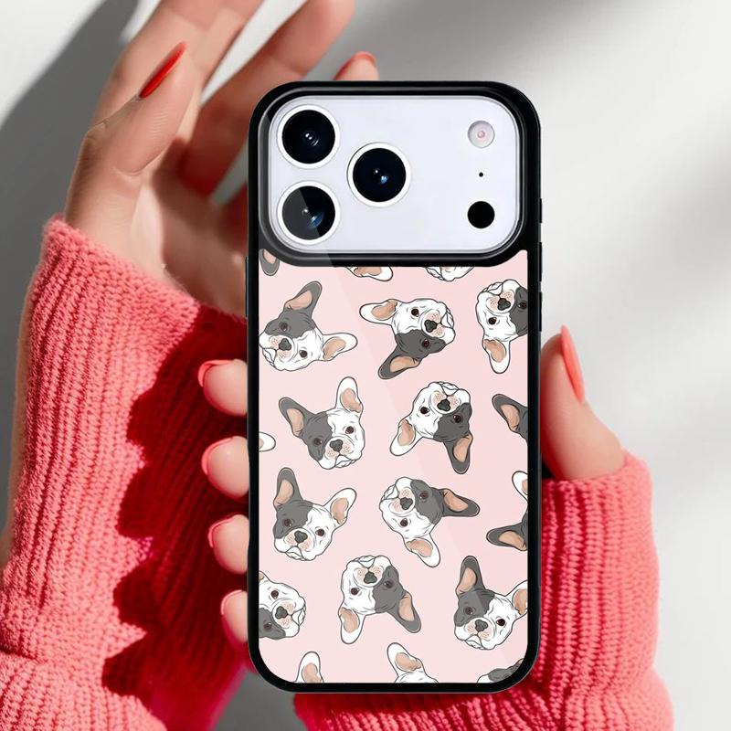 Cute French Bulldog yoga Phone Case for iPhone 17 16 15 14 13 Pro Max Back Cover for 12 11 Pro Coque