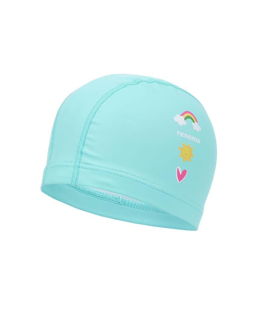 Lenomasuyeongbog Supplies Kids' Graphic Pu Swim Cap Mint Ro-Rc2C016-Mn