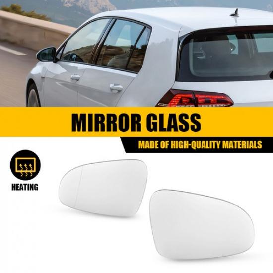 For Volkswagen 2010-2014 Golf Left Right Passenger Side Mirror Glass Heated OEM