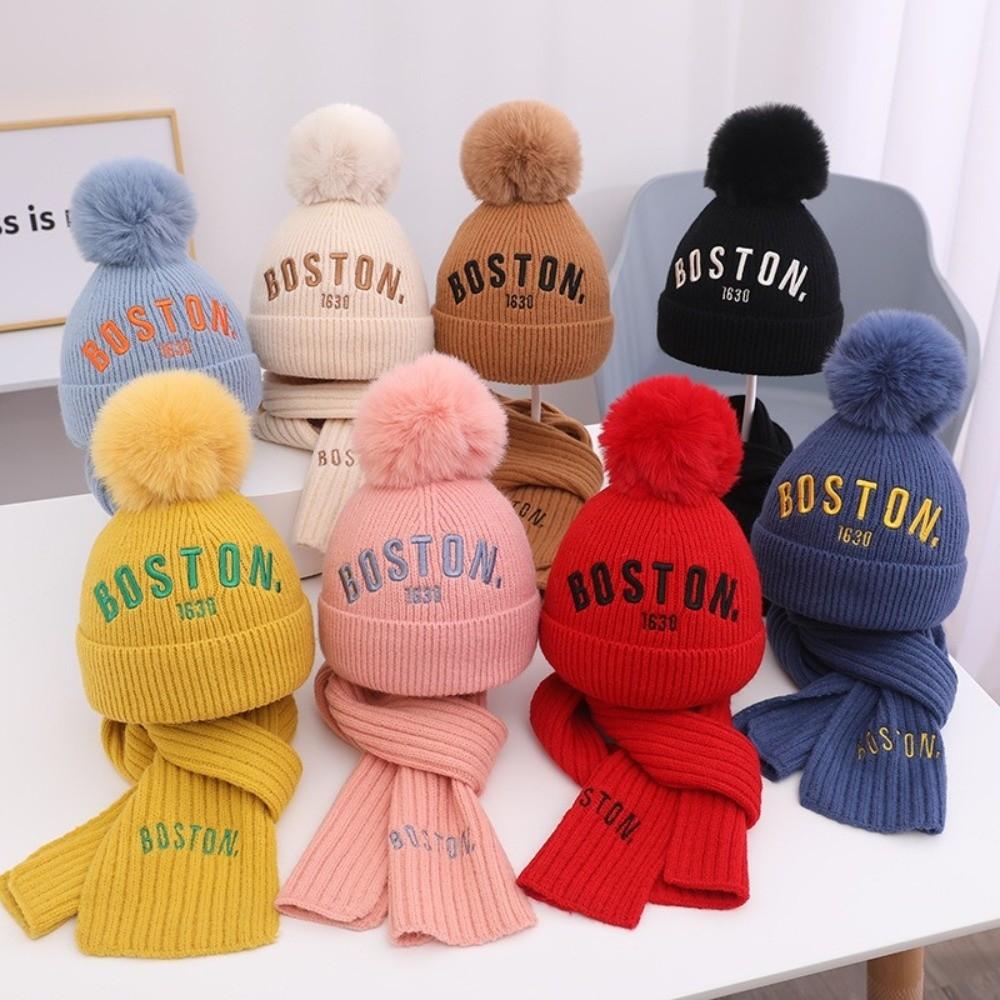 Warm Scarf Hat Set Windproof Ear Protection Hat New Neck Warmer Kids