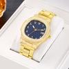 Gold High-End Business Men'S Versatile Light Luxury Fashion Calendar Steel Belt Watch Watch