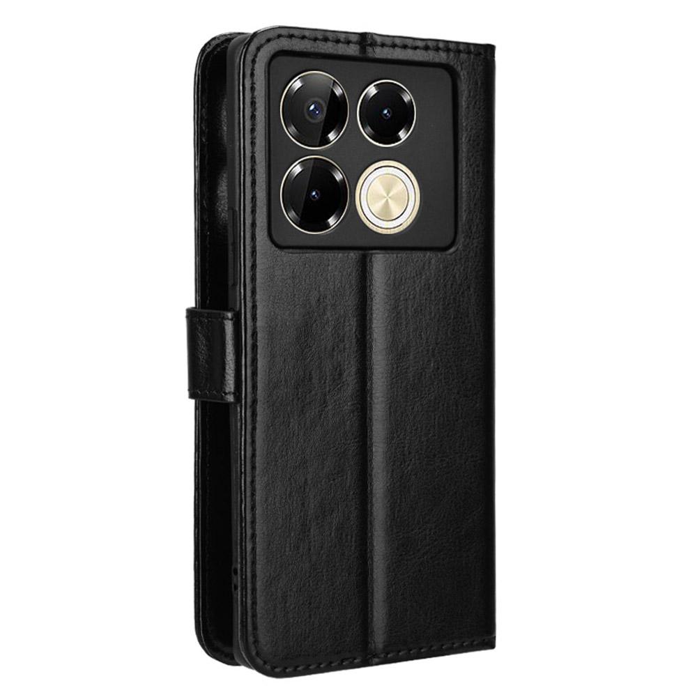 Etui dla Infinix Note 40 5G X6852 PU Skóra Tekstura Crazy Horse Pokrowiec na telefon z portfelem