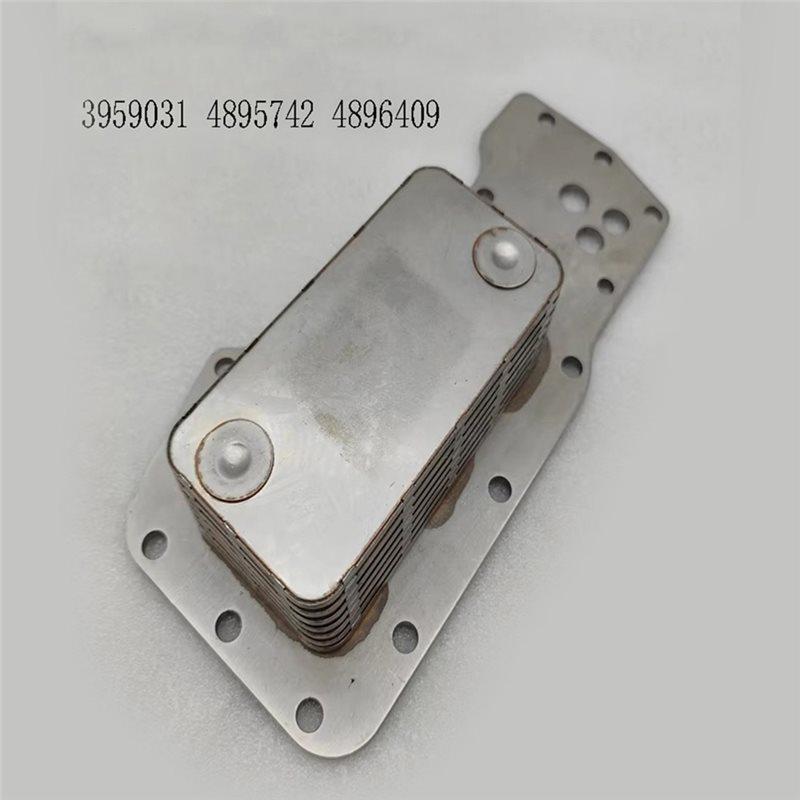 AASS-Excavator Engine Oil Cooler For Cummins 5.9L 4.5L 6.7L Radiator Oil Coolers Part Numbers 3959031 4895742 4896409