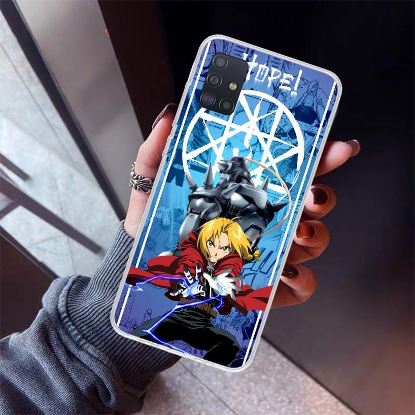 F-Fullmetal Alchemist Anime Phone Case For Samsung Galaxy A12 A52S A42 A32 A22 A51 A50 Note 20 Ultra 10 S10 Plus A71 A70 A31 A30