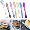Butter Knife Holes Cheese Dessert Knife Stainless Steel Jam Knife Cutlery Toast Wipe Cream Bread Cheese Cutter Kitchen Tools