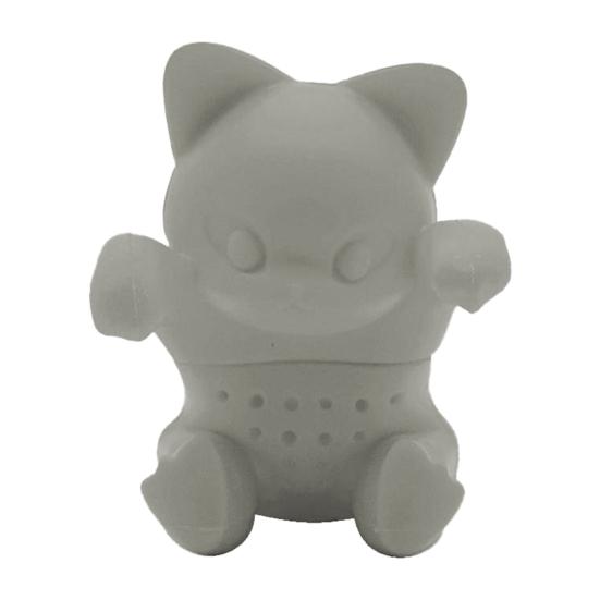 Yousheng Silicone Tea Infuser Cat Shaped Strainer Loose Leaf Tea Brewer Cute Cartoon Tea Filter for Home Office