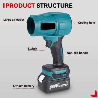 Cordless Portable Dust Snow Sweeper Tool 128000RPM Brushless Electric Air Blower Handheld Turbo Blower