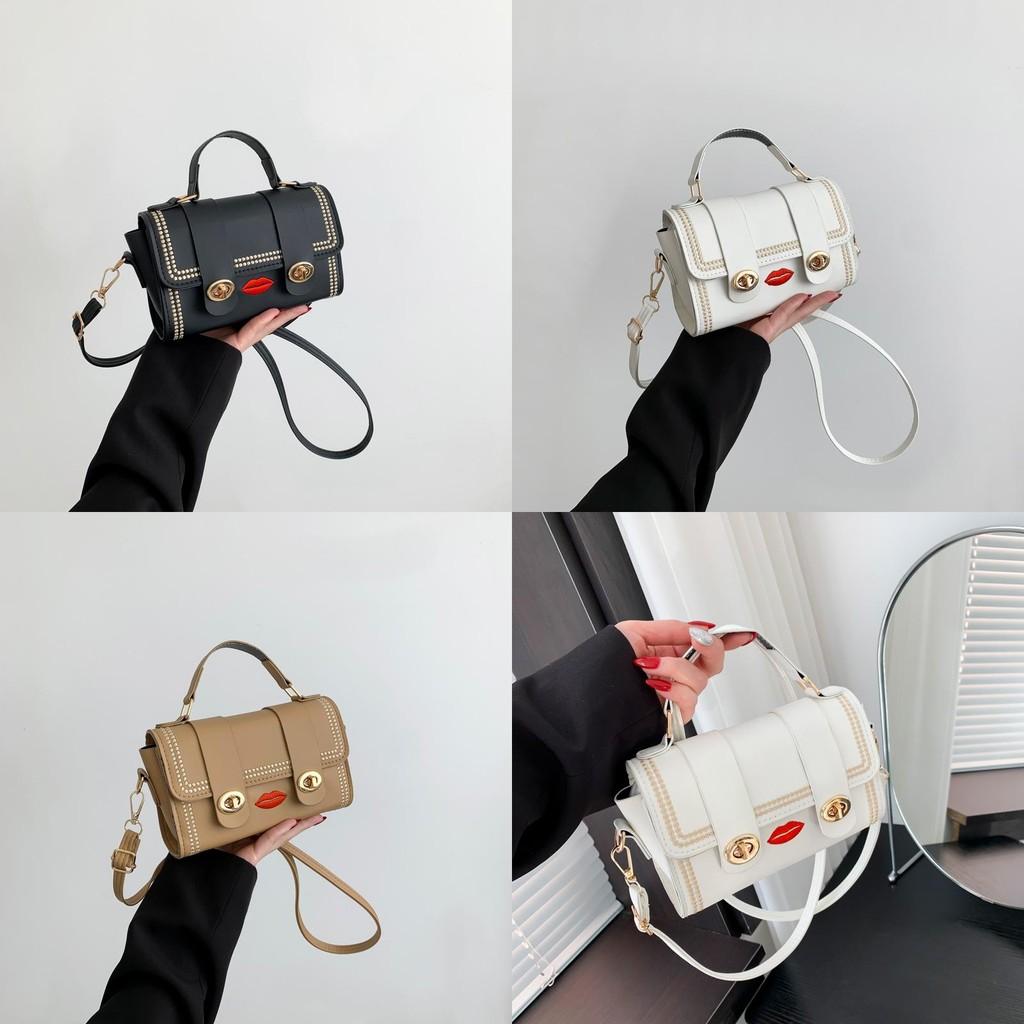 Stylish Small Shoulder Bag For Women In Black White And Khaki Perfect For Everyday Use